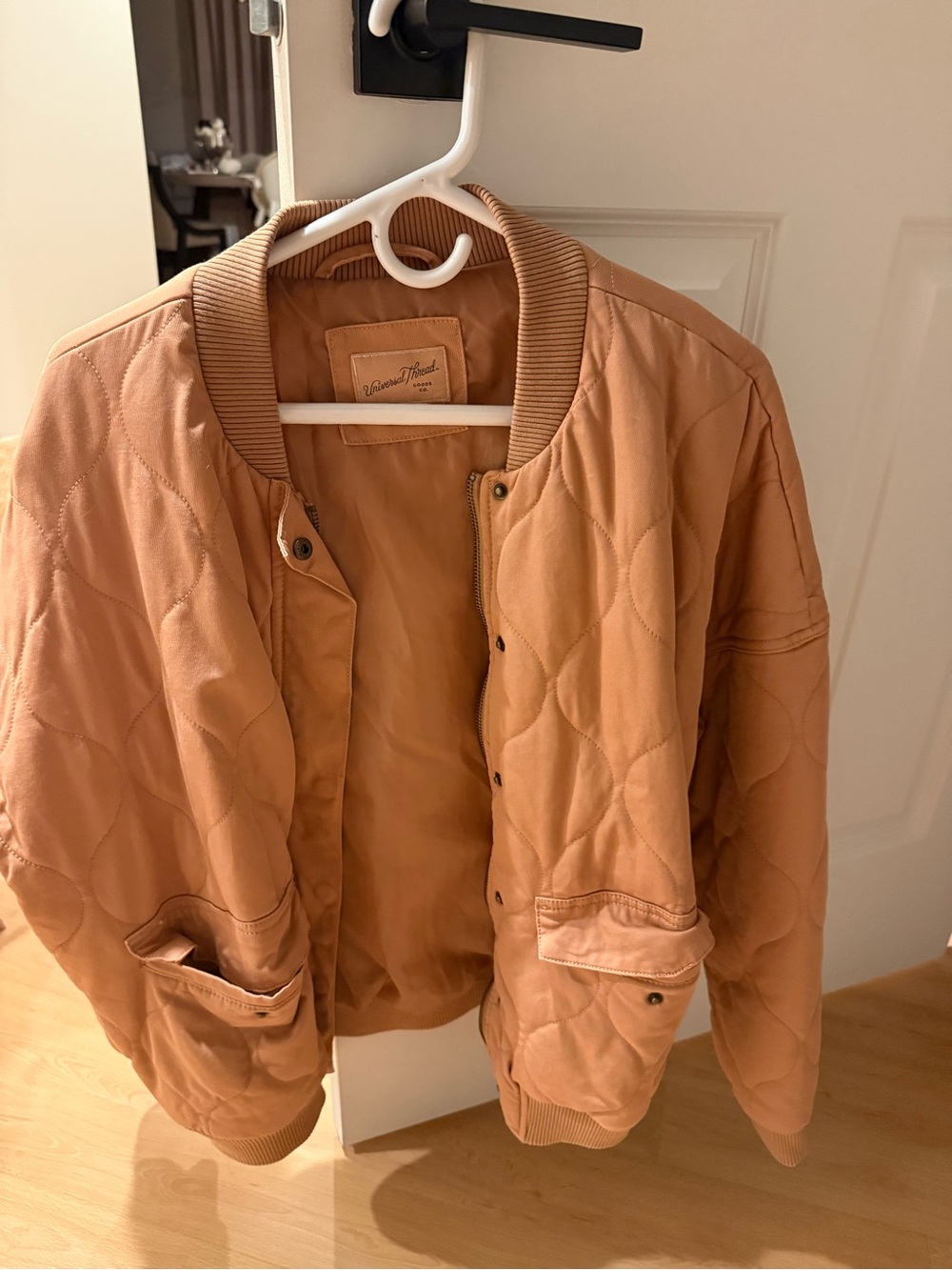 Universal Thread Quilted Bomber Jacket - Camel/Tan